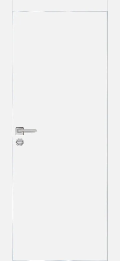 Фото Межкомнатная дверь ПХ-1 AL кромка с 4-х ст. Белый матовый